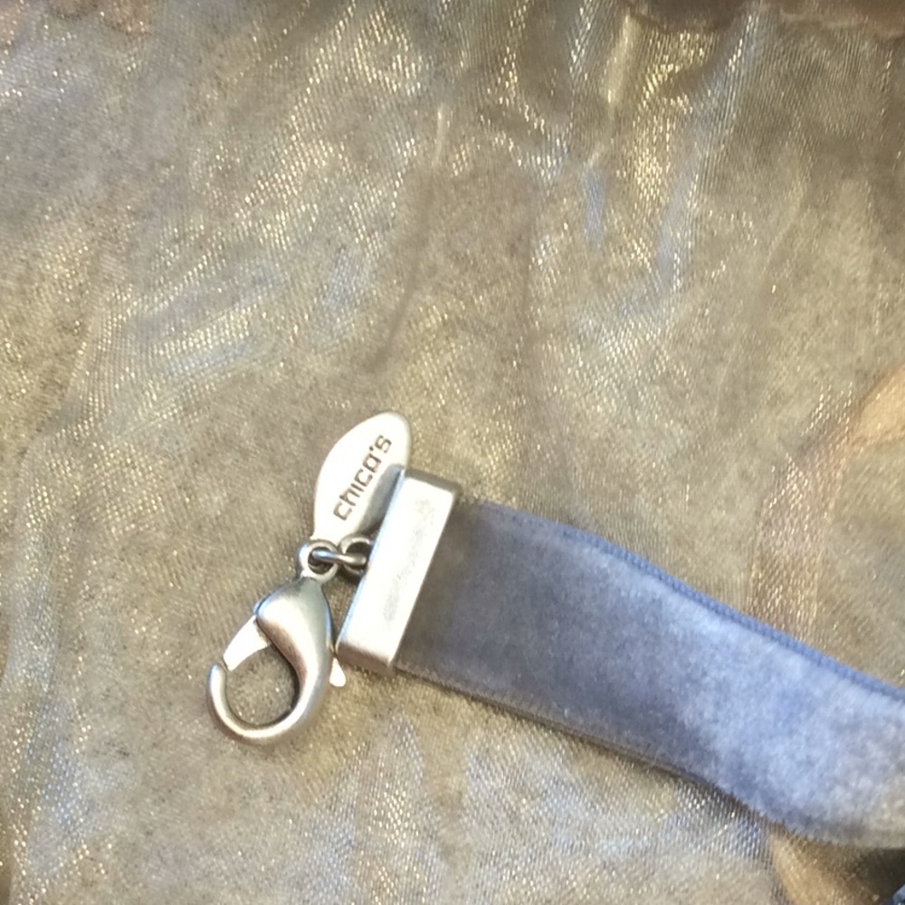 Chico’s Peyton Multi-Strand Silver/Grey Bead Stat… - image 4